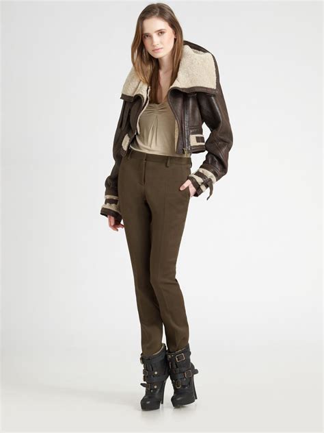 burberry shearling coat online kaufen|Burberry prorsum shearling jacket.